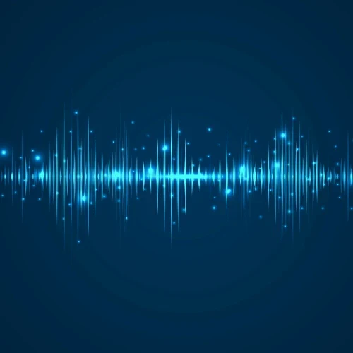 Audio-style waveform of network traffic
